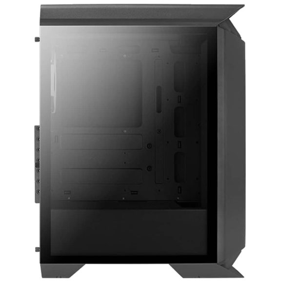 AeroCool Gladiator Duo v1 ATX miditorony számítógépház, 3 ARGB ventilátor, RGB előlap, fekete