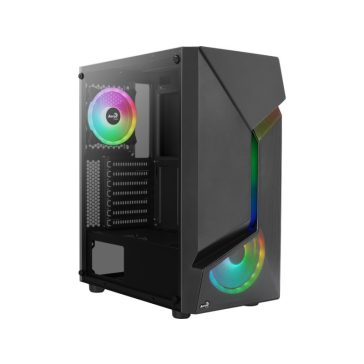   Számítógépház Aerocool Scape ARGB ATX Fekete Edzett üveg