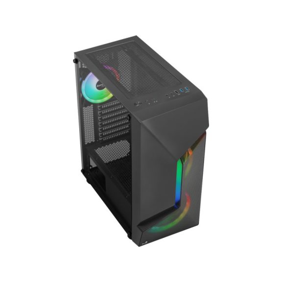 Számítógépház Aerocool Scape ARGB ATX Fekete Edzett üveg
