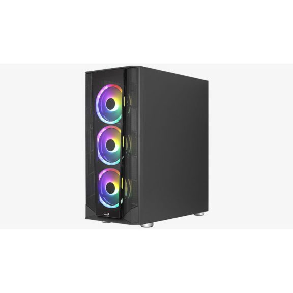 Számítógépház Aerocool Prism v2 FRGB ATX Fekete Edzett üveg