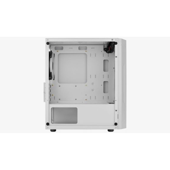 Számítógépház Aerocool Trinity Mini Mesh ARGB mATX Fehér Edzett üveg
