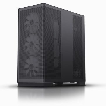  APNX C1 ATX miditony számítógépház, 4x beépített ventilátor, fekete