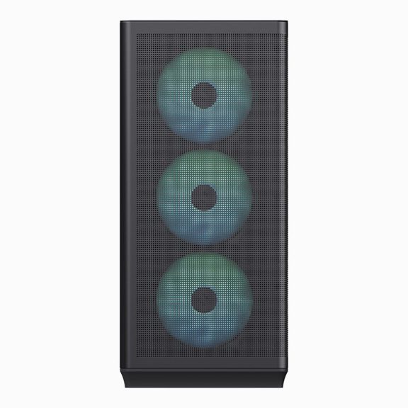 APNX C1 ATX miditony számítógépház, 4x beépített ventilátor, fekete