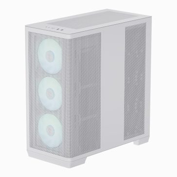   APNX C1 ATX miditony számítógépház, 4x beépített ventilátor, fehér