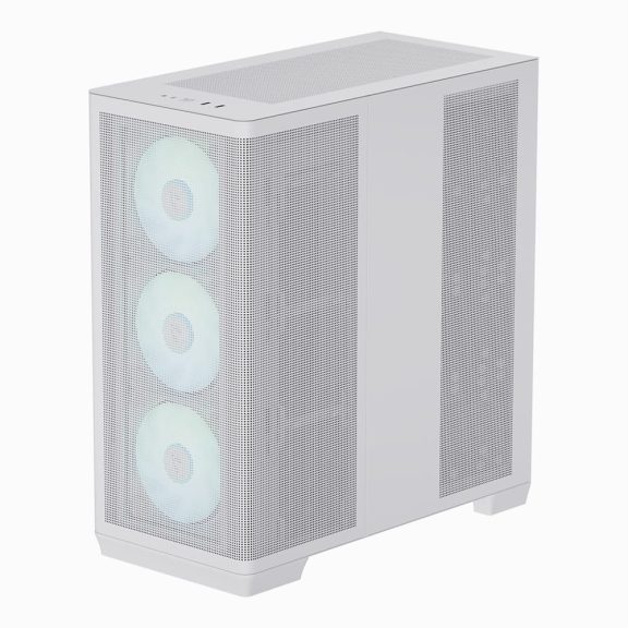 APNX C1 ATX miditony számítógépház, 4x beépített ventilátor, fehér