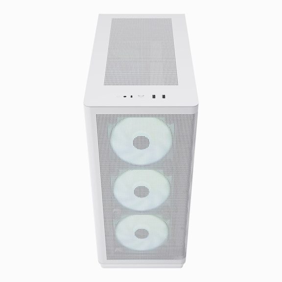 APNX C1 ATX miditony számítógépház, 4x beépített ventilátor, fehér