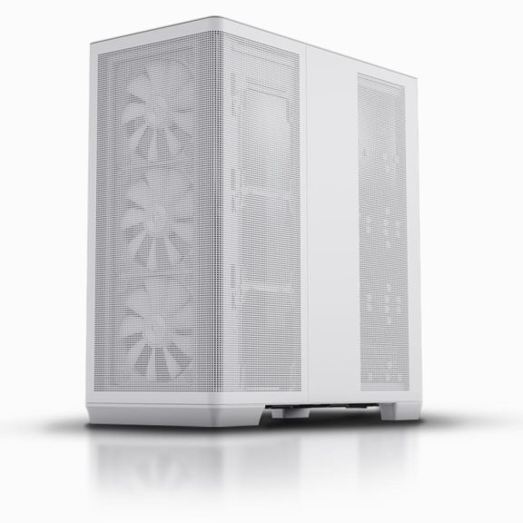 APNX C1 ATX miditony számítógépház, 4x beépített ventilátor, fehér