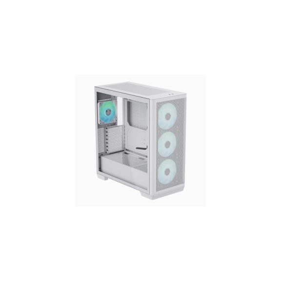 APNX C1 ATX miditony számítógépház, 4x beépített ventilátor, fehér