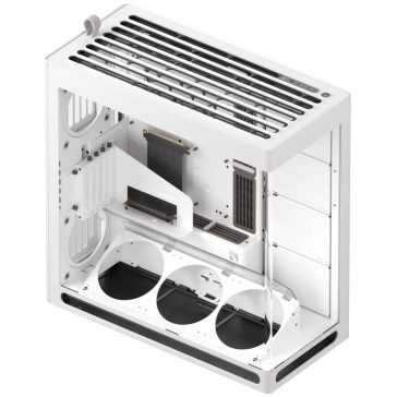   HAVN HS 420 VGPU Edition E-ATX miditorony számítógépház, PCIe 5.0 riser, panoráma üveg, fehér