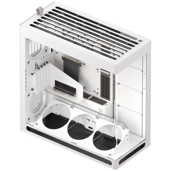 HAVN HS 420 VGPU Edition E-ATX miditorony számítógépház, PCIe 5.0 riser, panoráma üveg, fehér