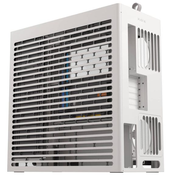 HAVN HS 420 VGPU Edition E-ATX miditorony számítógépház, PCIe 5.0 riser, panoráma üveg, fehér