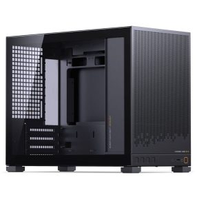   Jonsbo D32 STD microATX minitorony számítógépház, edzett üveg, back-Connect, fekete