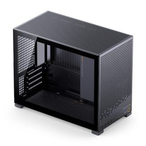   Jonsbo D32 PRO Black microATX minitorony számítógépház, edzett üveg, fekete