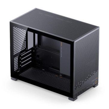   Jonsbo D32 PRO Black microATX minitorony számítógépház, edzett üveg, fekete