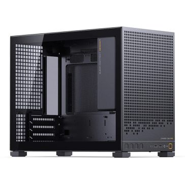   Jonsbo D32 PRO Black microATX minitorony számítógépház, edzett üveg, fekete