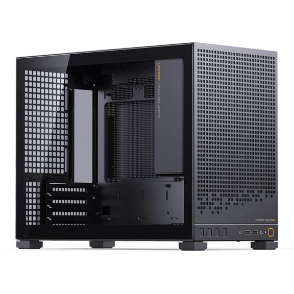 Jonsbo D32 PRO Black microATX minitorony számítógépház, edzett üveg, fekete