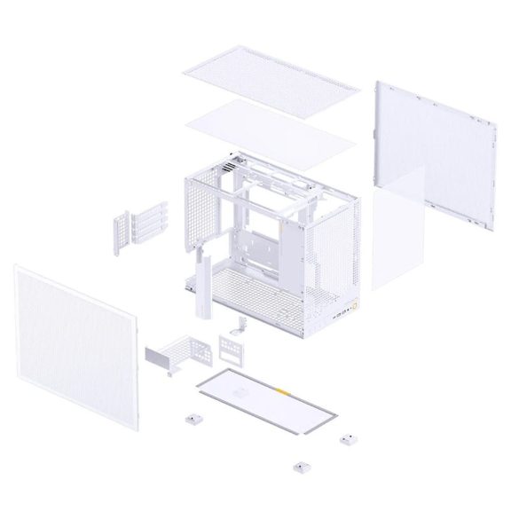 Jonsbo D32 PRO Mesh miroATX minitorony számítógépház, fehér