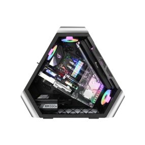   Számítógépház Jonsbo TR03-G Showcase ATX Ezüst Edzett üveg