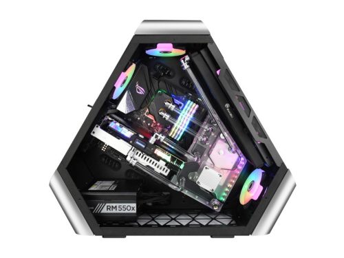 Számítógépház Jonsbo TR03-G Showcase ATX Ezüst Edzett üveg