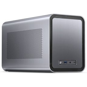   Jonsbo N1 Mini-ITX számítógépház, kompakt kialakítás, több meghajtó támogatás, szürke