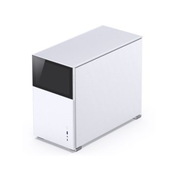   Számítógépház Jonsbo D31 KIJELZŐS mATX, Edzett üveg Fehér, 8" display