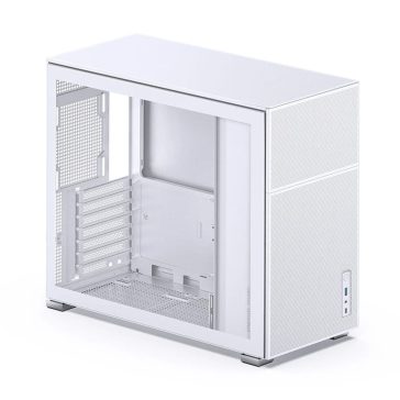   Jonsbo D41 MESH White ATX miditorony számítógépház, edzett üveg, fehér