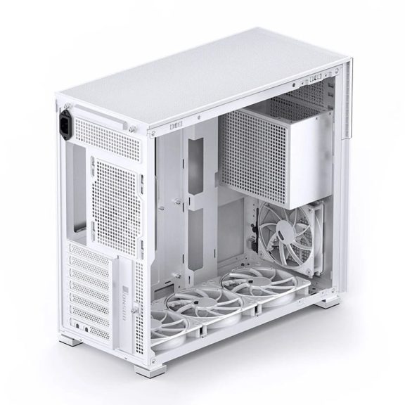 Jonsbo D41 MESH White ATX miditorony számítógépház, edzett üveg, fehér