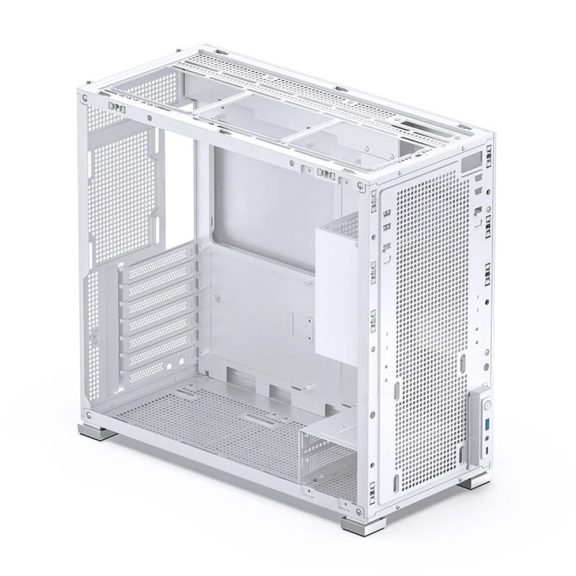 Jonsbo D41 MESH White ATX miditorony számítógépház, edzett üveg, fehér