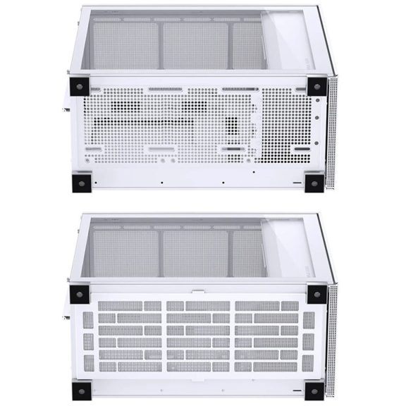 Jonsbo D41 MESH White ATX miditorony számítógépház, edzett üveg, fehér