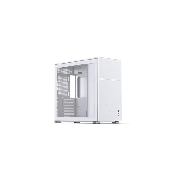 Jonsbo D41 MESH White ATX miditorony számítógépház, edzett üveg, fehér