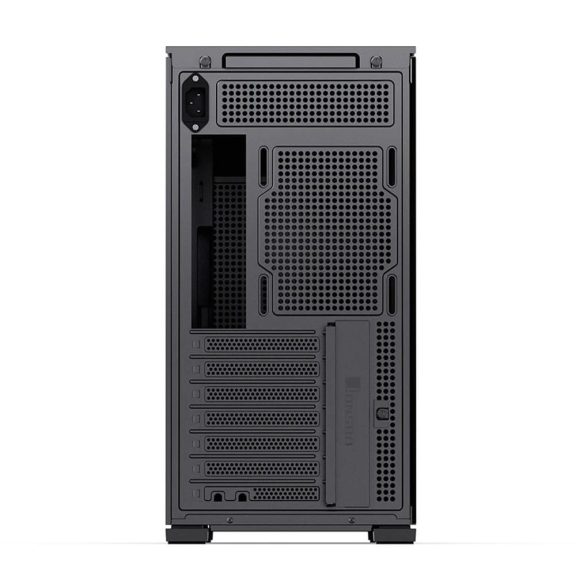 Jonsbo D41 STD SCREEN Black ATX miditorny számítógépház, 8" TFT kijelző, edzett üveg, fekete