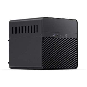   Jonsbo N2 miniITX NAS számítógépház, hot-swap, kompakt alumínium, fekete
