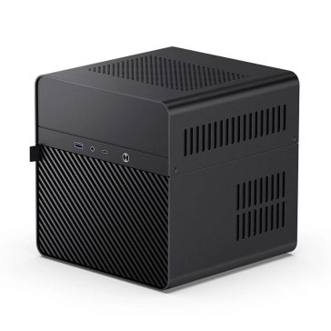   Jonsbo N2 miniITX NAS számítógépház, hot-swap, kompakt alumínium, fekete