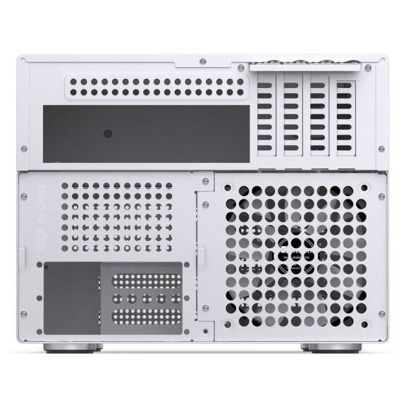 Jonsbo N4 NAS ház, 8 meghajtóhely, M-ATX, USB 3.2 Gen 2 Type-C, fehér