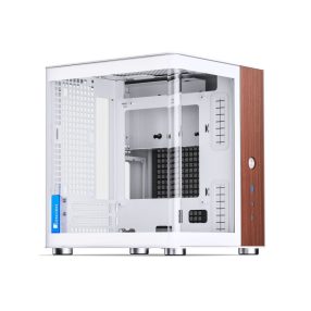   Számítógépház Jonsbo  TK-0 mini-ITX,edzett üveg, fehér