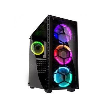   Számítógépház Kolink Observatory RGB ATX Edzett üveg Fekete