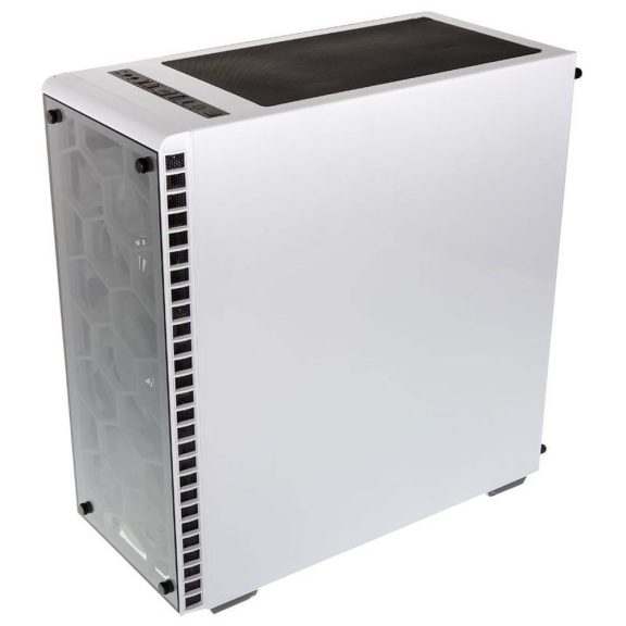 Kolink Observatory White E-ATX miditorony számítógépház, edzett üveg, fehér