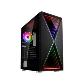   Számítógépház Kolink VOID X ARGB ATX Edzett üveg Fekete