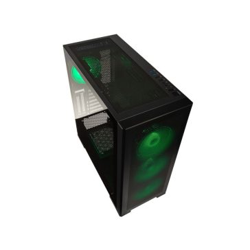   Számítógépház Kolink Unity Meshbay ARGB Midi-Tower, edzett üveg - fekete