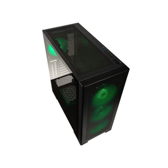 Számítógépház Kolink Unity Meshbay ARGB Midi-Tower, edzett üveg - fekete