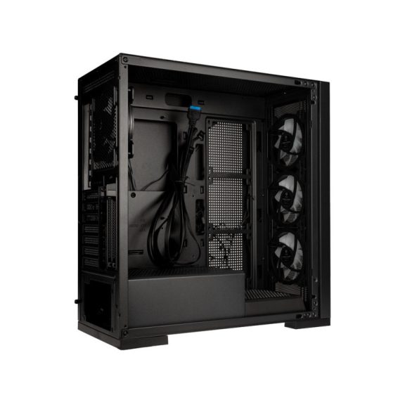 Számítógépház Kolink Unity Meshbay ARGB Midi-Tower, edzett üveg - fekete