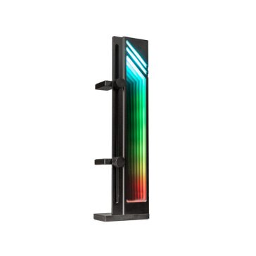   Számítógépház kiegészítő Kolink Core Pro alumínium Infinity Mirror GPU tartó – fekete