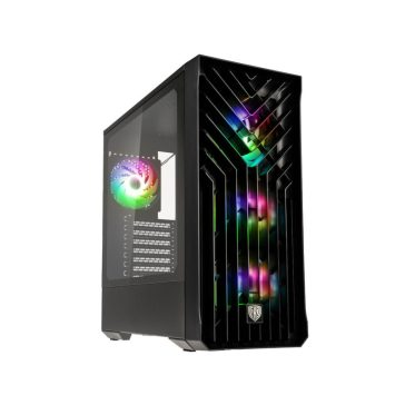   Számítógépház Kolink Unity Cascade ARGB Midi-Tower, fekete