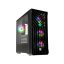 Számítógépház Kolink Unity Cascade ARGB Midi-Tower, fekete