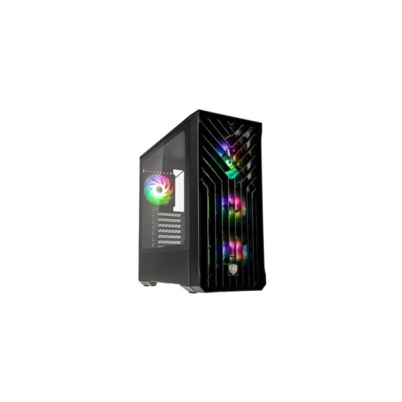 Számítógépház Kolink Unity Cascade ARGB Midi-Tower, fekete