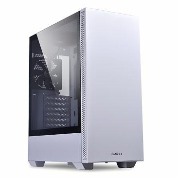 Lian Li LANCOOL 205 fehér mid-tower ház edzett üveg oldallappal és 2 előre szerelt 120 mm-es PWM ventilátorral.