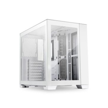   Számítógépház Lian Li O11 Dynamic Mini-S Snow Edition ATX Fehér Edzett üveg