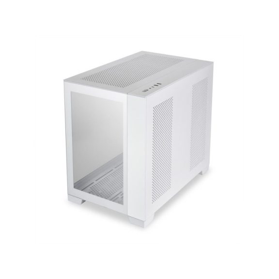 Számítógépház Lian Li O11 Dynamic Mini-S Snow Edition ATX Fehér Edzett üveg