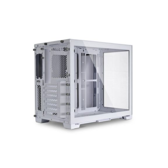 Számítógépház Lian Li O11 Dynamic Mini-S Snow Edition ATX Fehér Edzett üveg