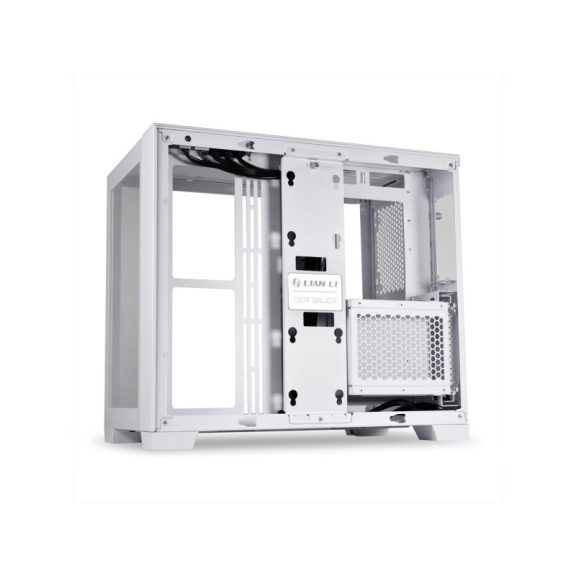 Számítógépház Lian Li O11 Dynamic Mini-S Snow Edition ATX Fehér Edzett üveg